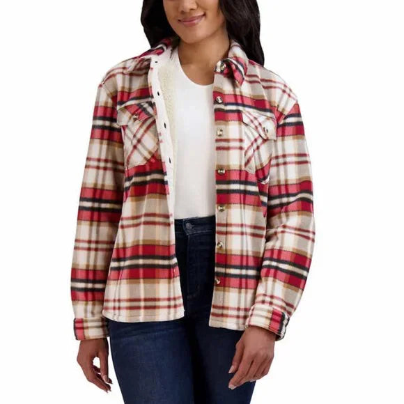 Sage Ladies' Plush Plaid Shirt Jacket – Second Chance Thrift Store