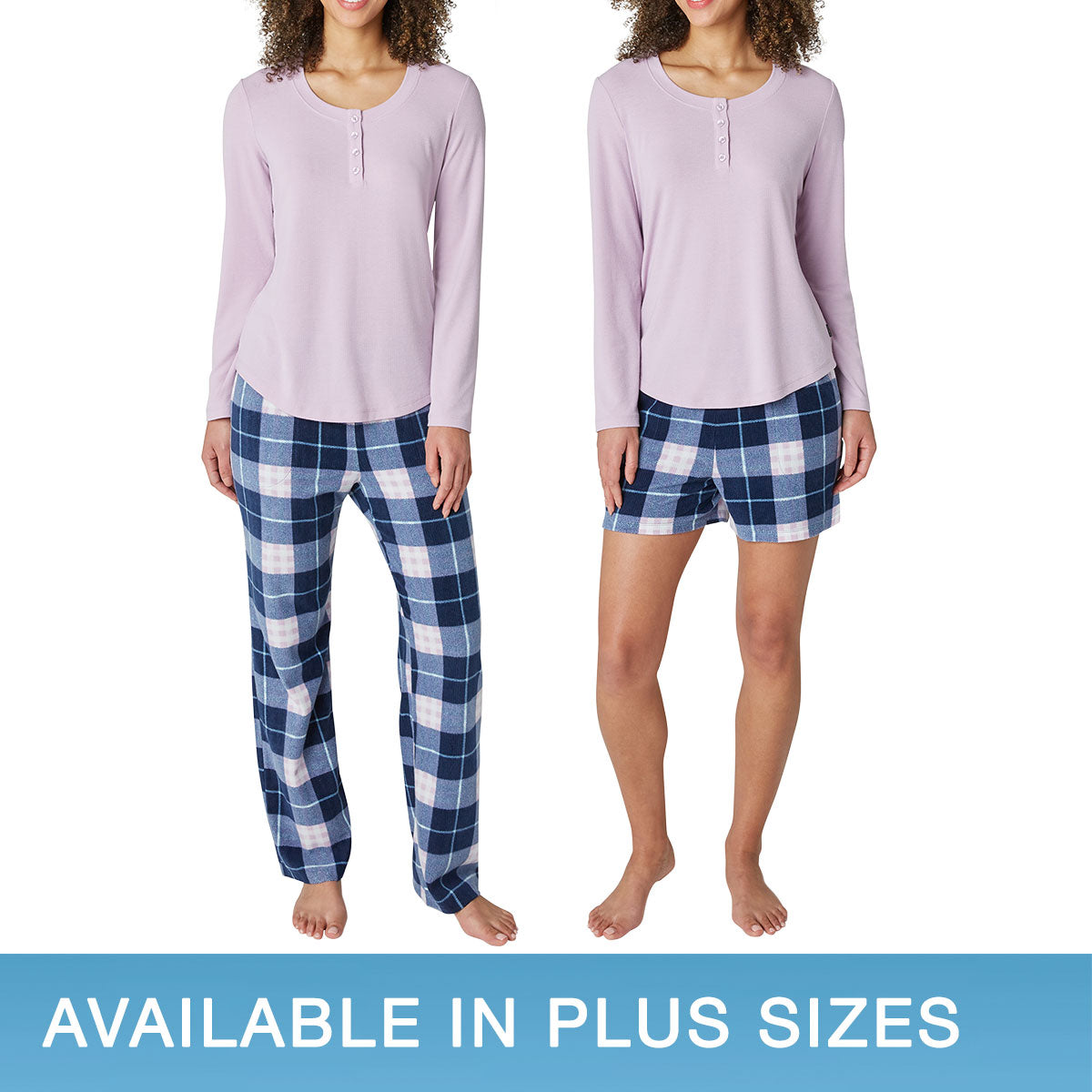 Lucky Brand Ladies' 3-Piece Button Front Pajama Set