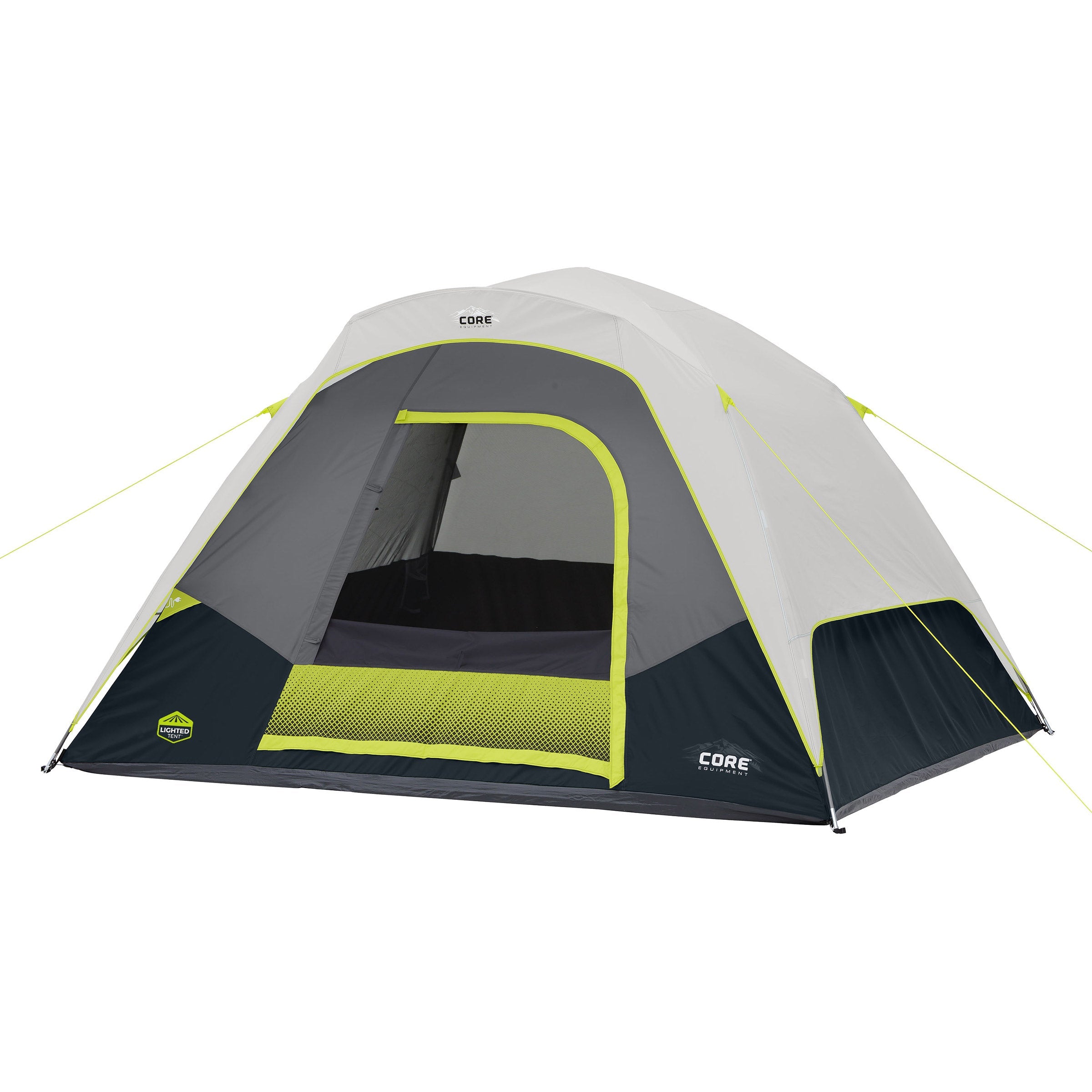 CORE Equipment 10 Person Lighted Instant Cabin Tent with Awning – RJP  Unlimited