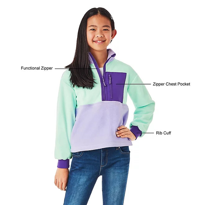Member's Mark Girls' Half Zip Fleece Jacket – RJP Unlimited