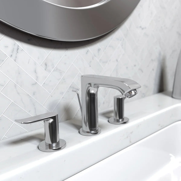 Widespread Faucet with Pop-Up Drain, 2-pack