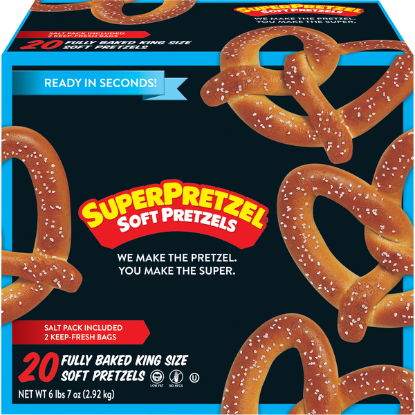 Soft Pretzels, 5 oz, 20 ct