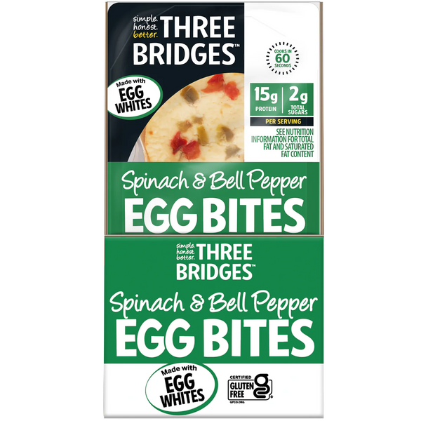 Egg White Bites, Spinach & Bell Pepper, 4.6 oz, 7 ct