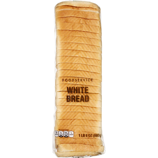 White Bread Foodservice Loaf, 24 oz