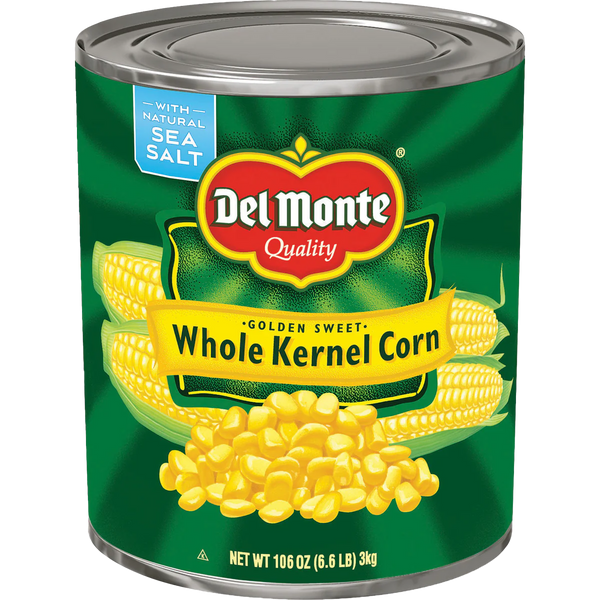 Golden Sweet Whole Kernel Corn, #10 can, 6 lbs 10 oz