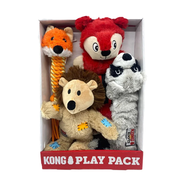 Kong Play Pack Dog Toys, 4-pack