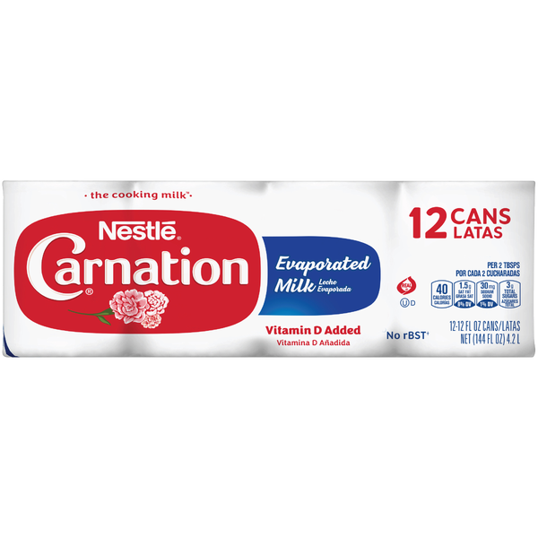 Carnation Evaporated Milk, 12 fl oz, 12 ct