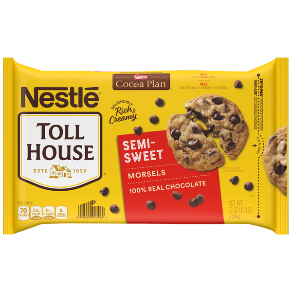 Toll House Semi-Sweet Chocolate Morsels, 4 lb 8 oz