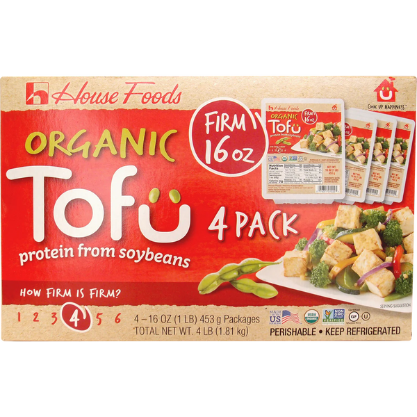 Organic Tofu, Firm, 16 oz, 4 ct