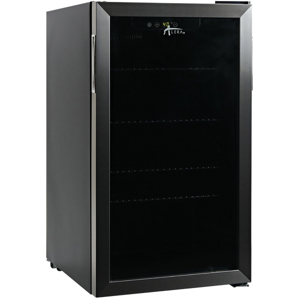 Beverage Cooler, 3.4 cu ft, Black and Silver