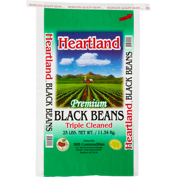 Dry Black Beans, 25 lbs