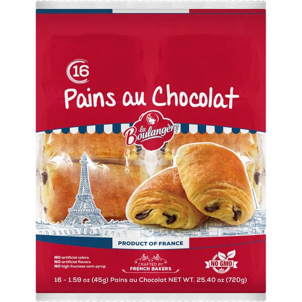 Pains au Chocolat Croissants, 16 ct