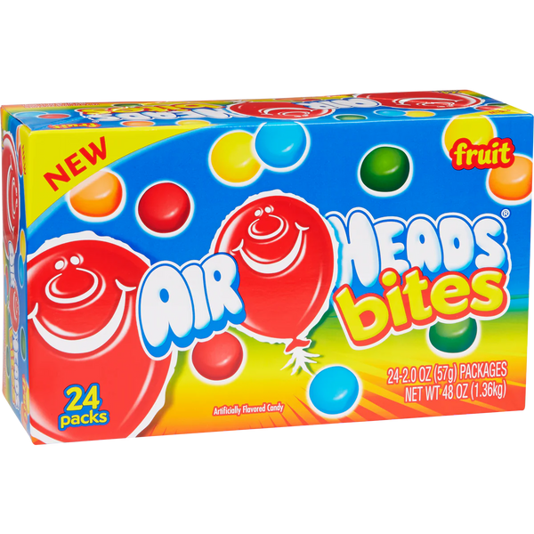 AirHeads Bites, Original Fruit, 2 oz, 24 ct