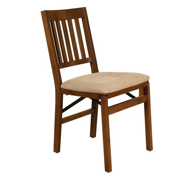 Wood Upholstered Folding Chair