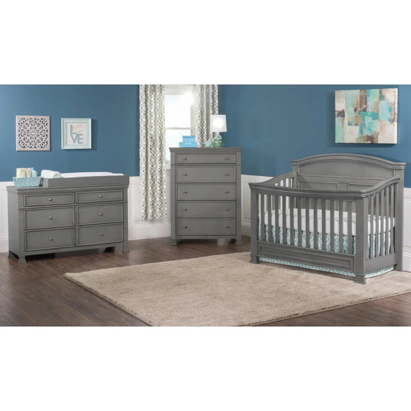 Child Craft Legacy Emerson Crib 6-piece Nursery Set, Chelsea Gray