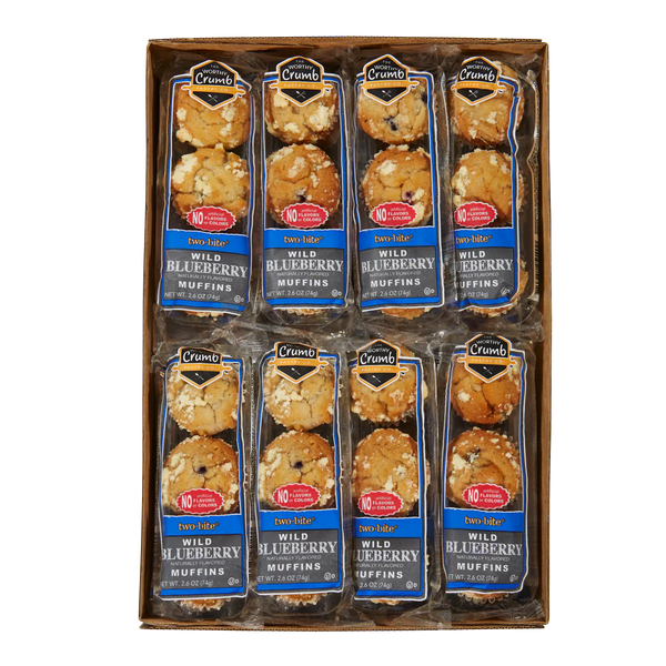 Mini Muffins, Blueberry, 2.6 oz, 16 ct