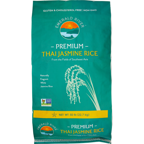 Premium Thai Jasmine Rice, 50 lbs