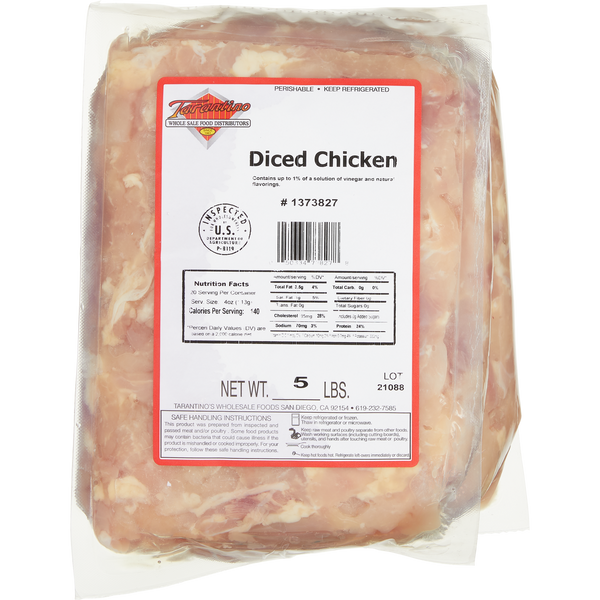 Diced Chicken, 5 lbs