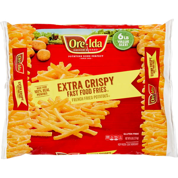 Fast Food French Fries, Extra Crispy, 6 lbs