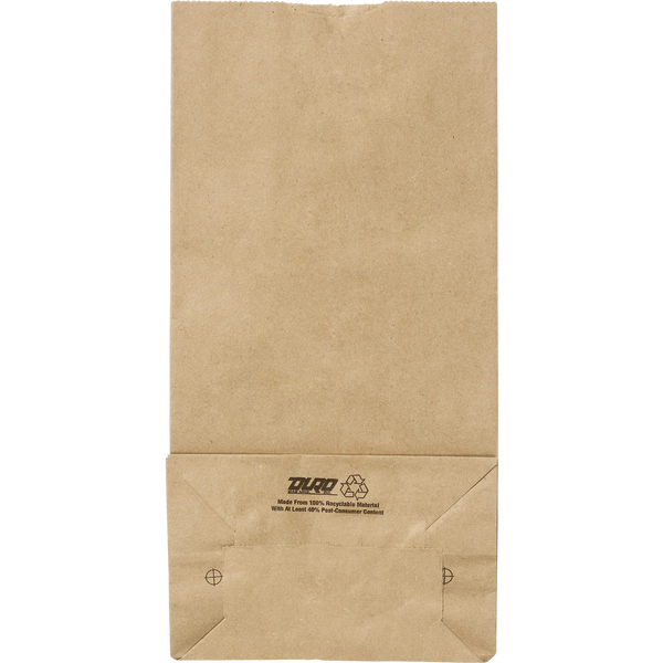 Duro Bag #2 Recycled Paper Bag, Kraft, 500 ct