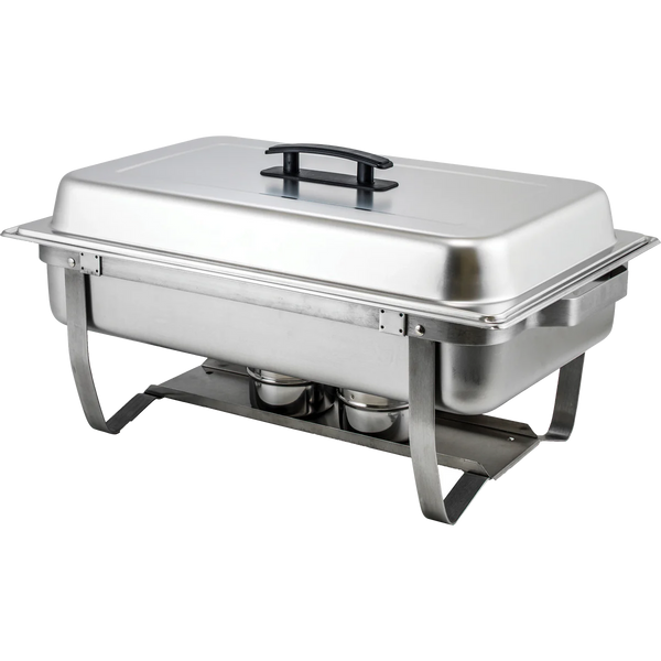 8 Quart Chafer with Folding Frame, Stainless Steel