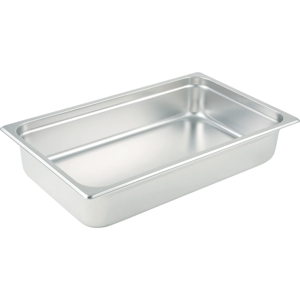 4" Anti-Jam Steam Pan, Full Size, Stainless Steel