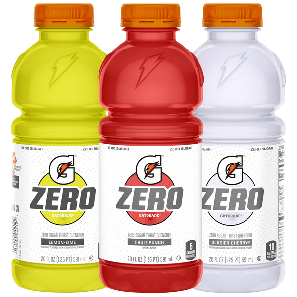 Zero Thirst Quencher, Variety Pack, 20 fl oz, 24 ct