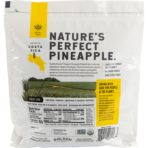 Golden Farms Pineapple Chunks, 4 lbs