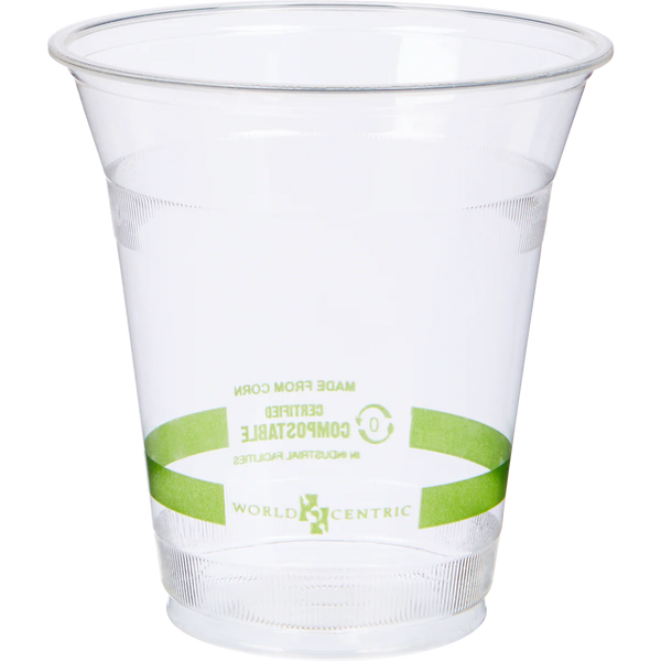 Compostable Plastic Cold Cups, 12 oz, 200 ct