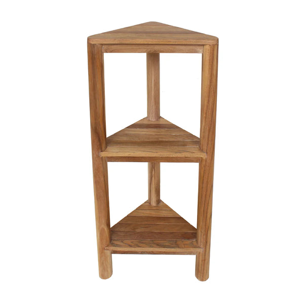 loveTEAK 3-tier Corner Shelf