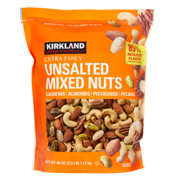 Extra Fancy Mixed Nuts, Unsalted, 40 oz