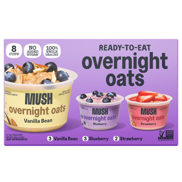 Overnight Oats, Variety Pack, 5 oz, 8 ct