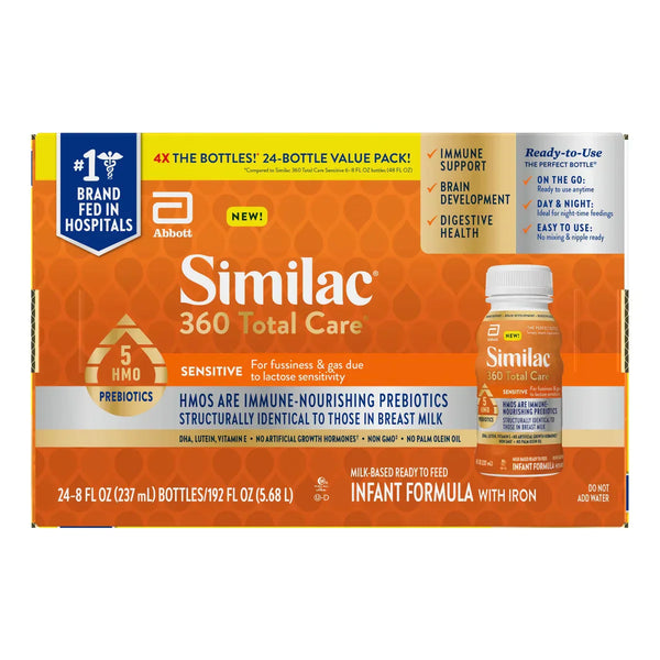 360 Total Care Sensitive Ready-to-Feed Infant Formula 8 fl oz, 24-pack