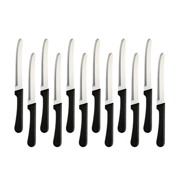 ProLine Poly-Handle Steak Knives, Stainless Steel, 12 ct