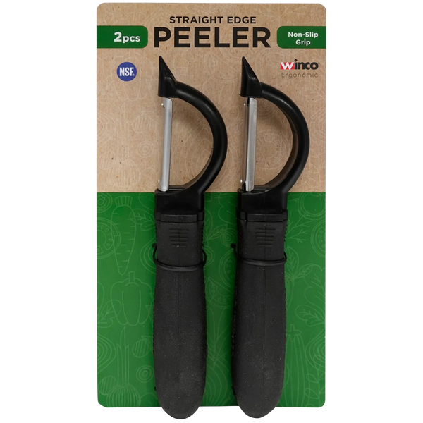 Straight Edge Peeler, Stainless Steel, 2 ct