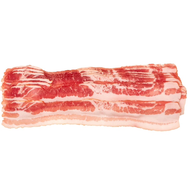 10/12 Gas Flush Layer Bacon, Honey Cured, Sliced, 15 lbs