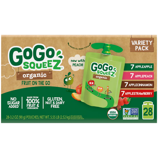 Organic Fruit On The Go, Variety Pack, 3.2 oz, 28 ct