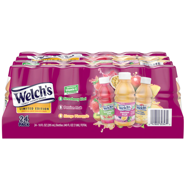 Juice Drink, Tropical Variety Pack, 10 fl oz, 24 ct