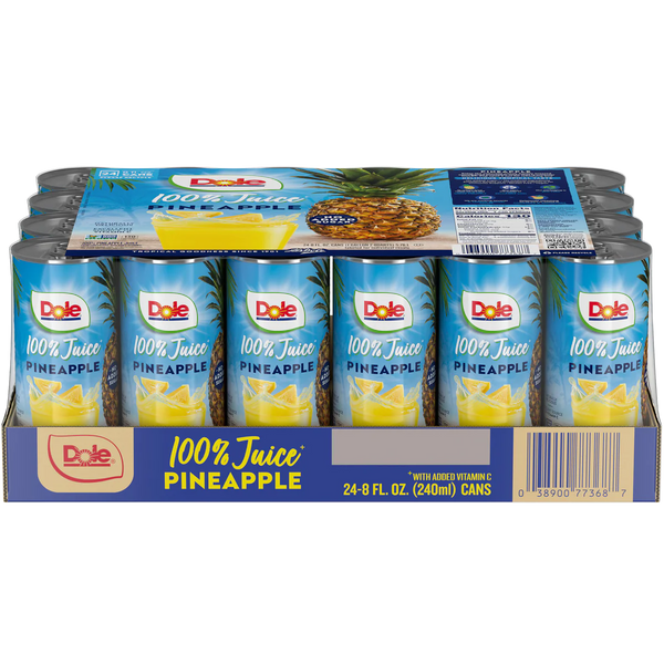 100% Pineapple Juice, 8 fl oz, 24 ct