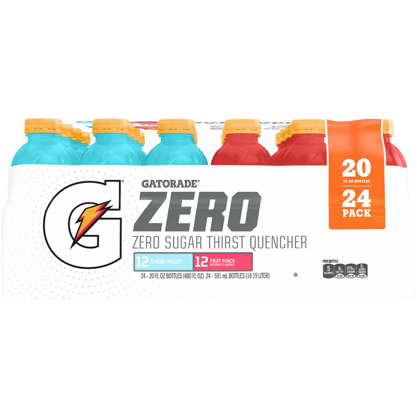 Zero Thirst Quencher, Variety Pack, 20 fl oz, 24 ct