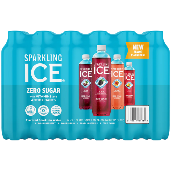 Sparkling Water, Variety Pack, 17 fl oz, 24 ct