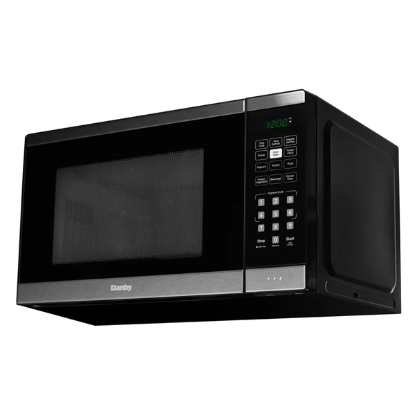 1.1 cu ft, Microwave Oven, Black and Stainless Steel