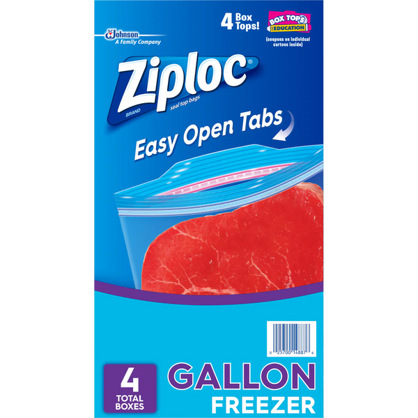 Grip 'n Seal Freezer Bags, Gallon, 152 ct