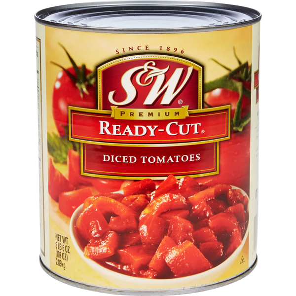 Ready-Cut Diced Tomatoes, #10 can, 6 lbs 6 oz