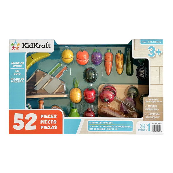 Chop It Up 52-Piece Wooden Play Food Set