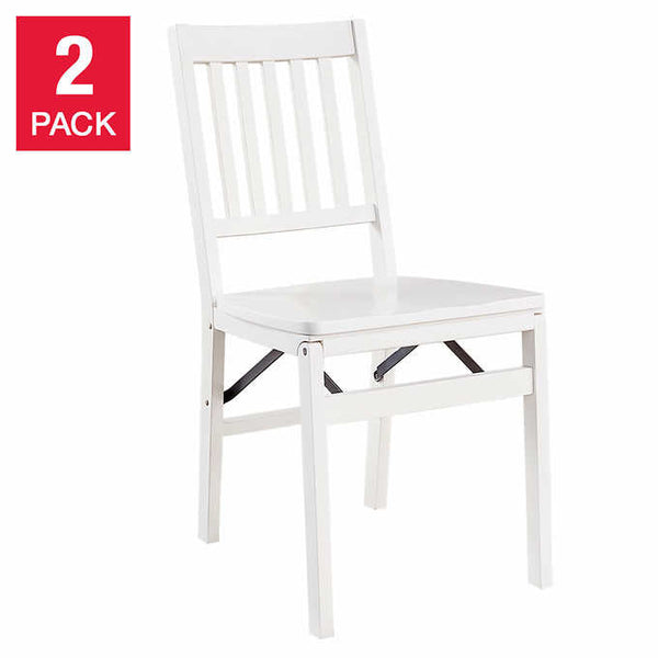 Solid Wood Folding Chair, 2-pack