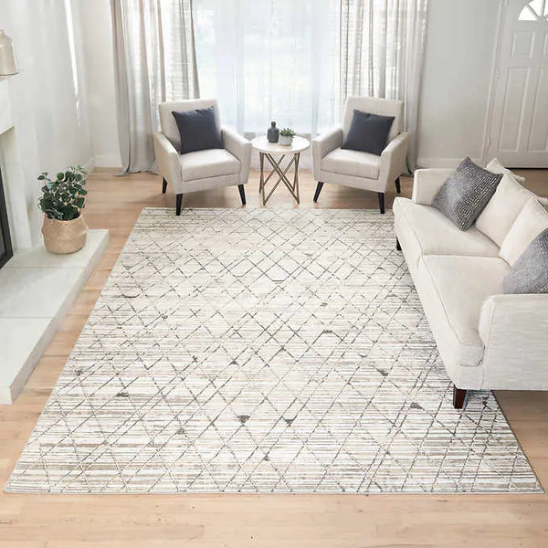 Barmond Area Rug, Aria Silver