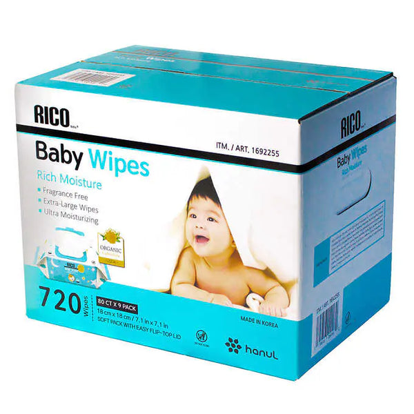 RICO Baby Wipes, 720-count