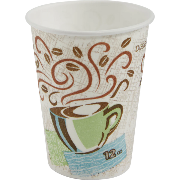 PerfecTouch Insulated Paper Hot Cups, Coffee Haze, 12 oz, 500 ct