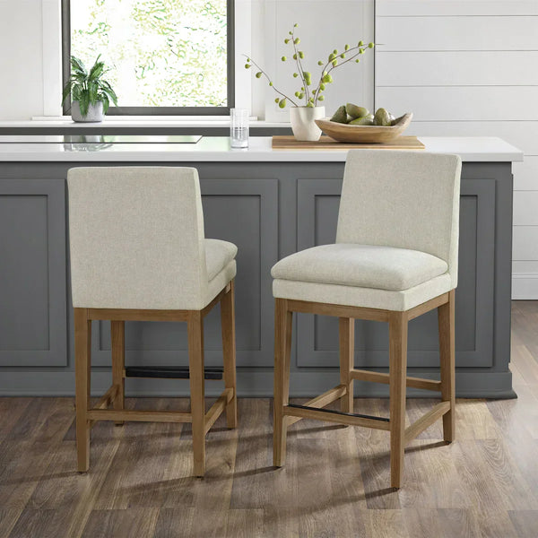 Rylee Fabric Counter Stool, 2-pack